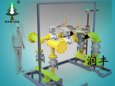 <b>雙路調壓前計量柜|燃氣計量調壓柜|RX500/0.4C-M前計</b>