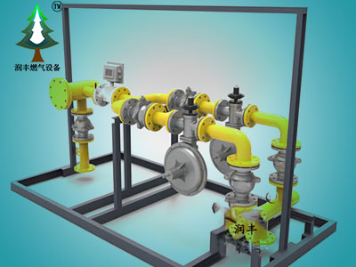 雙路燃氣調壓計量柜|單計量調壓柜|計量雙路調壓